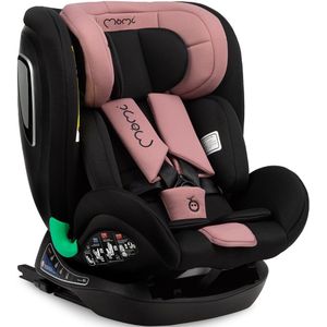 MoMi autostoel Urso i-Size - met isoFix - Zwart-Roze (40-150cm)