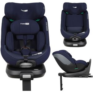 FreeON autostoel Lotus - i-Size - 360° draaibaar - Navy Blue - voor kinderen van 40 - 125cm