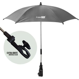 FreeON universele Parasol voor buggy, kinderwagen of wandelwagen - DonkerGrijs