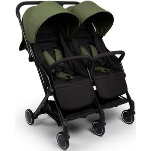 Duo buggy Baninni Adige Moss - Luxe tweeling wandelwagen - Twinbuggy - tweeling buggy