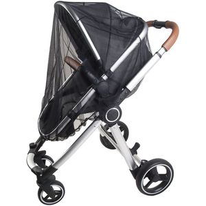 FreeON universele Baby Klamboe voor buggy, kinderwagen, wandelwagen en co-sleeper - Muggennet - Zwart