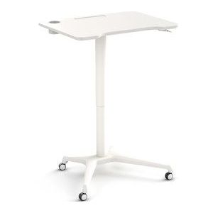 Single Leg Desk wit verrijdbare zit sta tafel