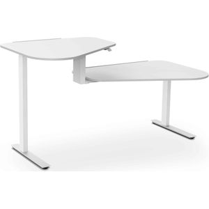 Aeris Active Office Desk Wit Hoge Tafel Links