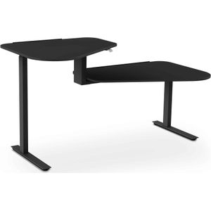 Aeris Active Office Desk Zwart Hoge Tafel Links