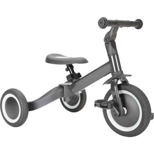 Topmark 4 In1 Driewieler - Loopfiets - Balance Bike - Kaya - Grijs