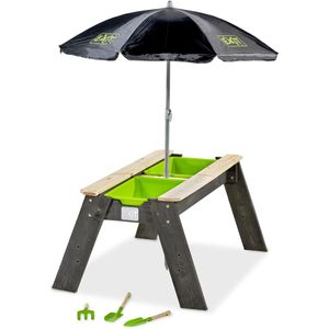 EXIT Aksent zand- en watertafel met parasol en tuingereedschap