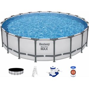 Bestway Steel Pro MAX zwembad - 610 x 132 cm - met filterpomp en accessoires