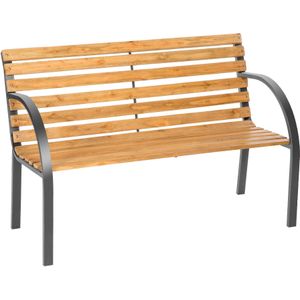 Tuinbank Micha 2-zitter van hout 119,5x62x83cm - bruin