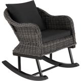 Wicker schommelstoel Rovigo 150kg - grijs