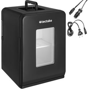 Draagbare mini-koelkast met 2 in 1 functie 27x31x41cm - zwart