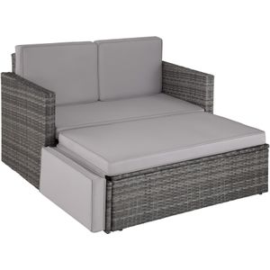 Wicker loungesofa Corfu - grijs