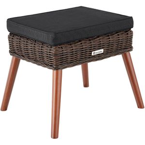 Wicker voetenbank Vibo 150kg - bruin