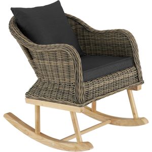 Wicker schommelstoel Rovigo 150kg - natuur