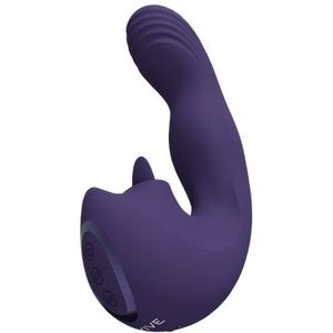 Yumi - Triple Motor G-Spot Finger Motion Vibrator and Flickering Tongue Stimulator - Paars