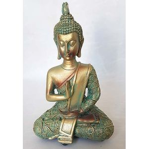 Thaise Meditatie Buddha Mini Dieren Urn Groenkoper (0.1 liter)