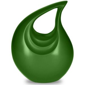 Grote Elegance Dieren Urn Traan, geheel Appelgroen (3 liter)