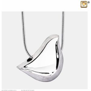LoveUrns - Love Bird - Ashanger - Bicolour Zilver - Vulbaar