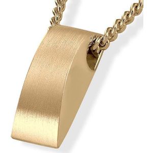 Gouden Rechthoekige Ashanger inclusief Collier