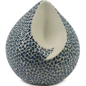 Grote Traan Urn Keramiek, Blauwe Traantjes (3.4 liter)