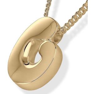 Gouden Ashanger Moeder en Kind inclusief Collier