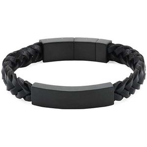 Lifetime Memory As-Armband, Matzwarte RVS Asruimte