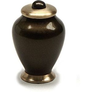 Mini Simplicity Urn Bruin - Messing (0.1 liter)