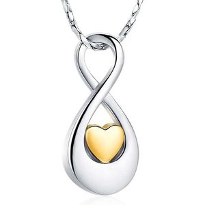As Sieraad Infinity Hartje Glimgoud, met Slangencollier
