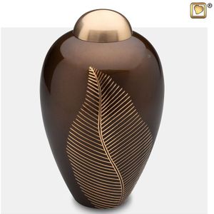 LoveUrns - Messing Urn - Golden Brown - Handmatig Vormgegeven