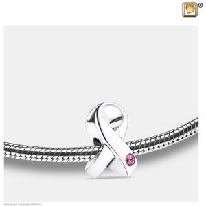 Zilveren LoveUrns Askraal Awareness Pink Zirkonia