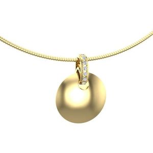 Gouden Ashanger Bol, 8 Edelsteentjes in Hangoog