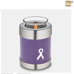 Urn met Waxinelichtje Purple Ribbon (0.45 liter)