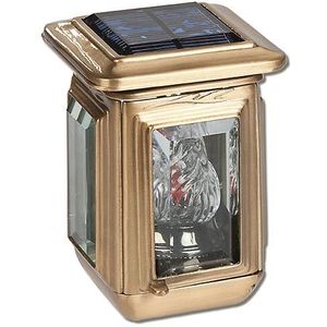Kleine Bronzen Graflantaarn op Zonne-energie