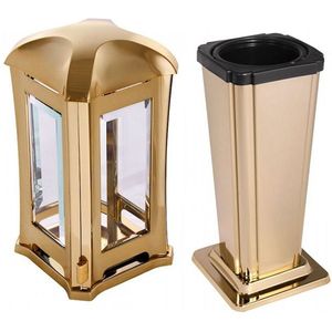 Voordelige RVS Grafset Shiny Gold