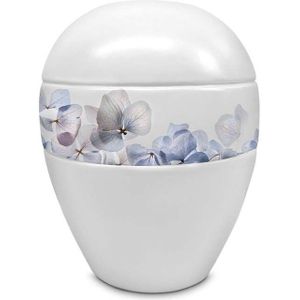 Grote Porseleinen Pot Urn Blauwe Bloemen (5 liter)
