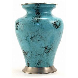 Grote Messing Glenwood Blue Marble Urn (3.3 liter)