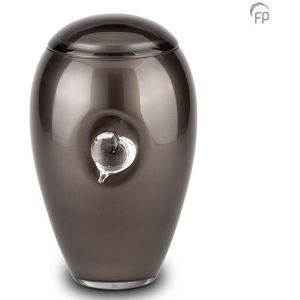 Grote Boheems Kristalglazen Urn Zwart (3.8 liter)