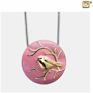 Verguld Roze Ashanger Musje, inclusief Slangencollier