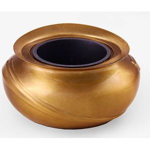 Verzonken Bronzen Kamelia Design Grafvaas