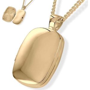 Atlantis Memorials - Medaillon voor Foto en As - Goud - 14 Karaat - Inclusief Collier