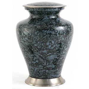 Grote Messing Glenwood Gray Marble Urn (3.3 liter)