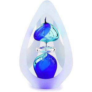 Kristalglazen 3D Traan Dieren Urn Orion Blue Small (0.07 liter)