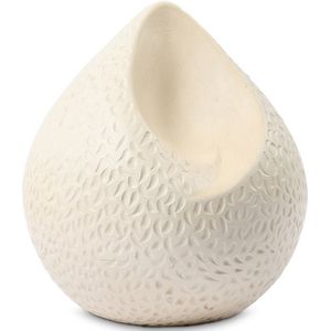 Grote Traan Urn Keramiek, Wit (3.4 liter)
