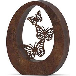 Kleine Bronzen Oval Butterflies Urn (0.9 liter)