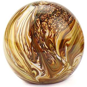 Kristalglazen Medium Bal Dierenurn Elan Marble Earth (1.5 liter)