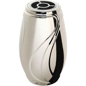 Kleine Zilverkleur Verbena Design Grafvaas
