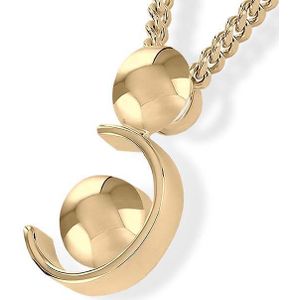 Gouden Ashanger Moeder en Kind  inclusief Collier