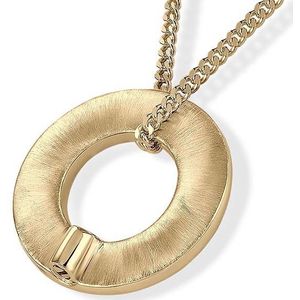 Gouden Ronde Ring Ashanger inclusief Collier
