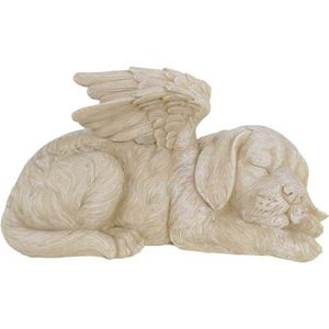 Honden Urn of Honden Asbeeld, Hond met Engel Vleugels (1 liter)