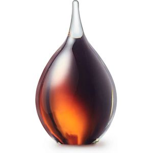 Kristalglazen 3D Mini Traan Dierenurn Cognac (0.05 liter)