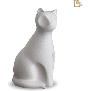 Forever Porcelain Katten Urn of Asbeeld Wit (0.7 liter)